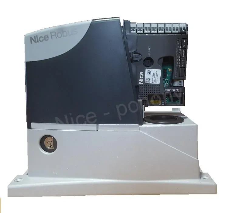 NICE RB400BDKCE, 1x RB400, 1x RBA3R10, 2x MYGO4, 1x OXIBD, 1 pár EPMB, 1x ELDC, 4x CREM-P,  sada pre posuvnú bránu do 400kg/ 7m