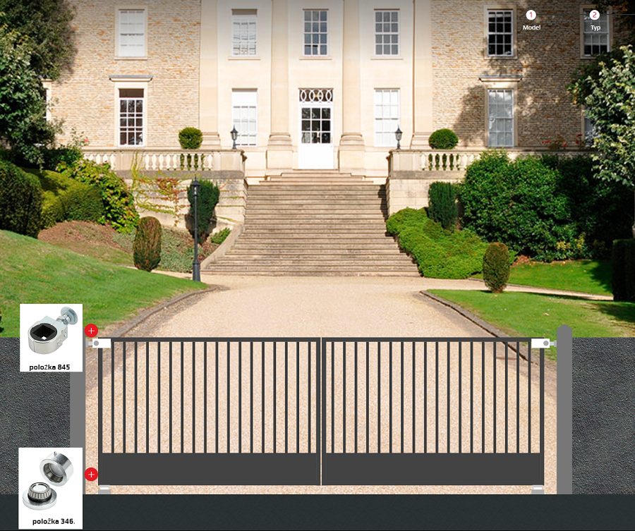 C845/M22/40 mm záves nastaviteľný M22 na upnutie štvorhranu 40x40mm