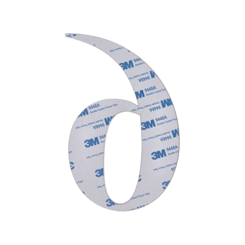 EB1-CD3M156 Číslo domové 1, (156x1.5mm), s 3M páskou, brúsená nerez K320 / AISI 304