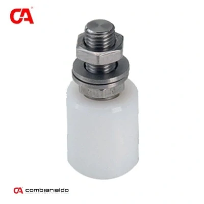 C450IX/30x40 vodiace koliesko 30x40mm, závit M14 pre horné vedenie posuvnej brány, nylón /nerez /AISI304