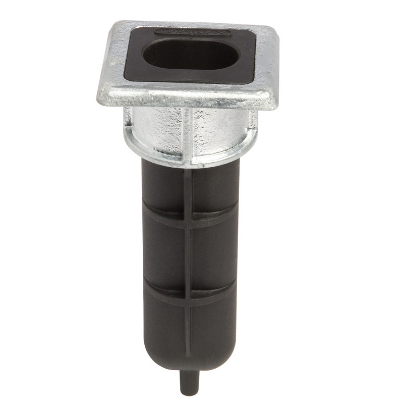 LOCINOX® EGS spodné puzdro pre rígeľ s priemerom do 20 mm, na zabetónovanie