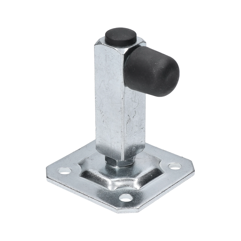 W386.2 variabilný doraz posuvných brán, platňa 100x100mm, pozinkovaný
