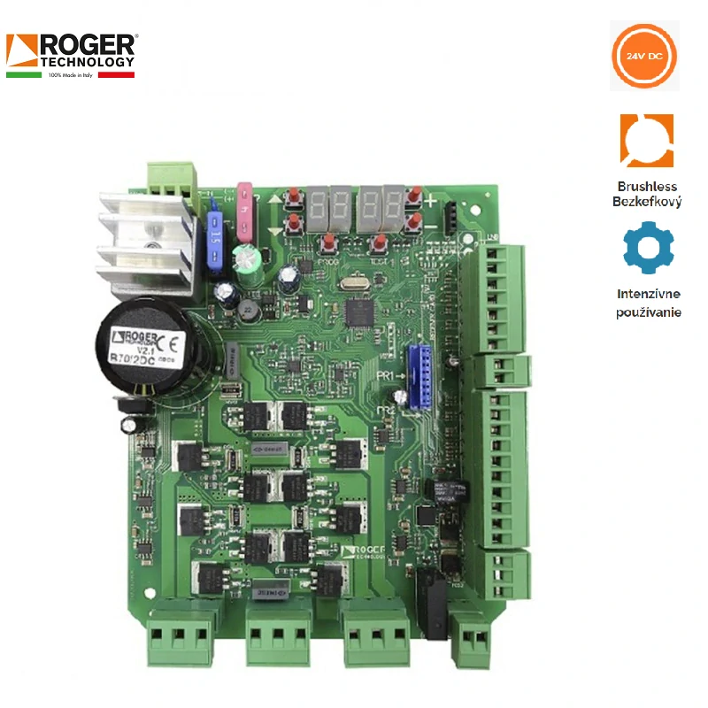 Roger B70/2DC riadovacia jednotka pre Bushless 24V krídlové pohony
