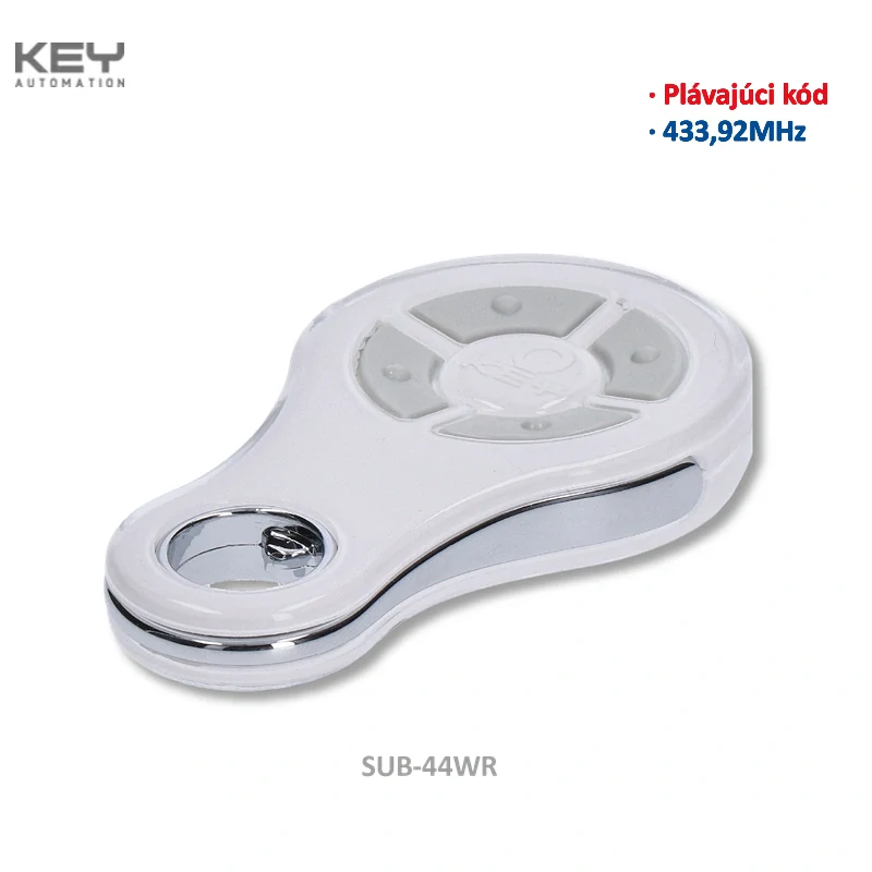 KEY SUB-44WR 433,92 MHz, plávajúci kód, 4-kanálový vysielač,