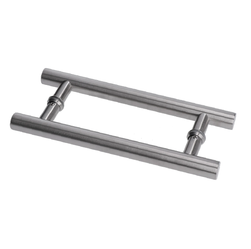 EB1-DM21-B - nerezové madlo na dvere (296mm / ø 25mm), na sklo 8-12mm, brúsená nerez K320 /AISI304