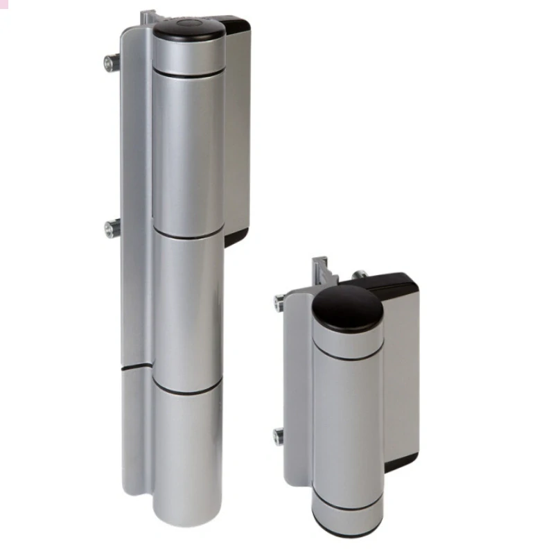 MAMMOTH-HD - LOCINOX® záves s integrovaným hydraulickým samozatváračom, otváranie 180°, pre krídlové bránky do 200 kg/ Čierna - Strieborná