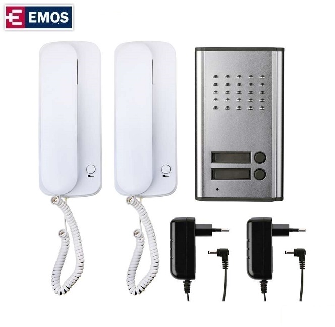 EMOS H1086 - Audiovrátnik, sada, 2 účastníci