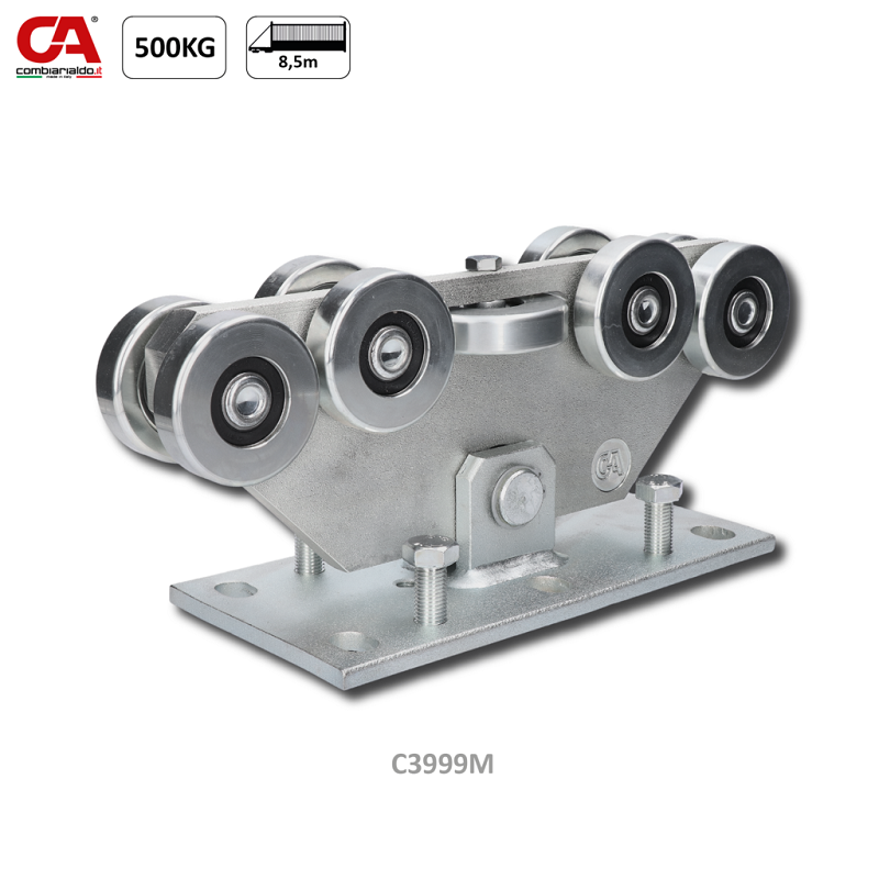 C3999M vozík MEDIO pre samonosný systém Combi Arialdo do 550 kg, 9 kolieskový