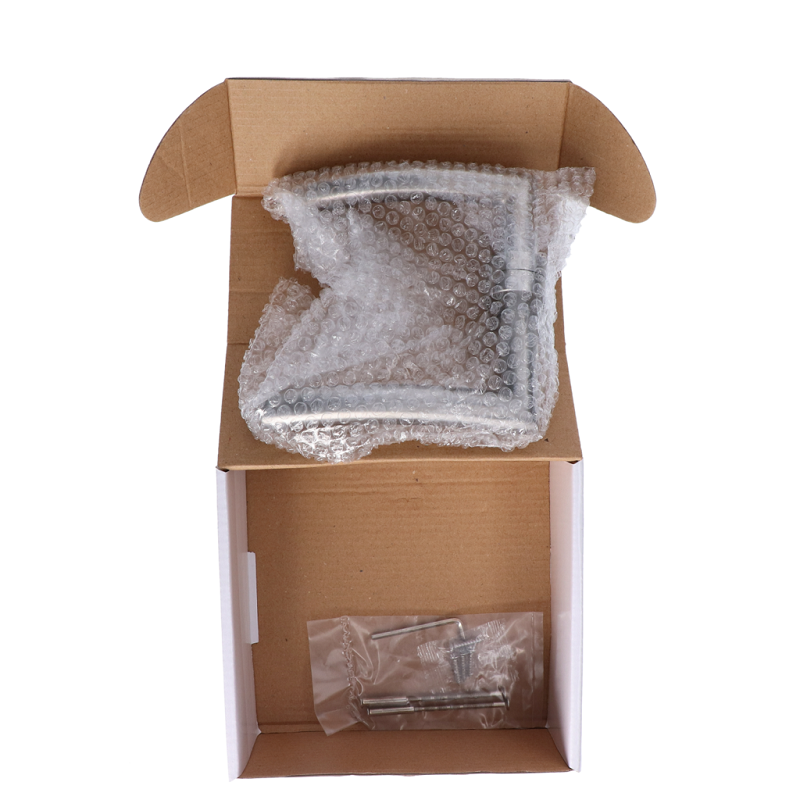 EB1-KLD86N kľučka nerezová (pár) bez dolnej rozety, balenie: 2ks kľučka + príslušenstvo k montáži, brúsená nerez K320 /AISI304