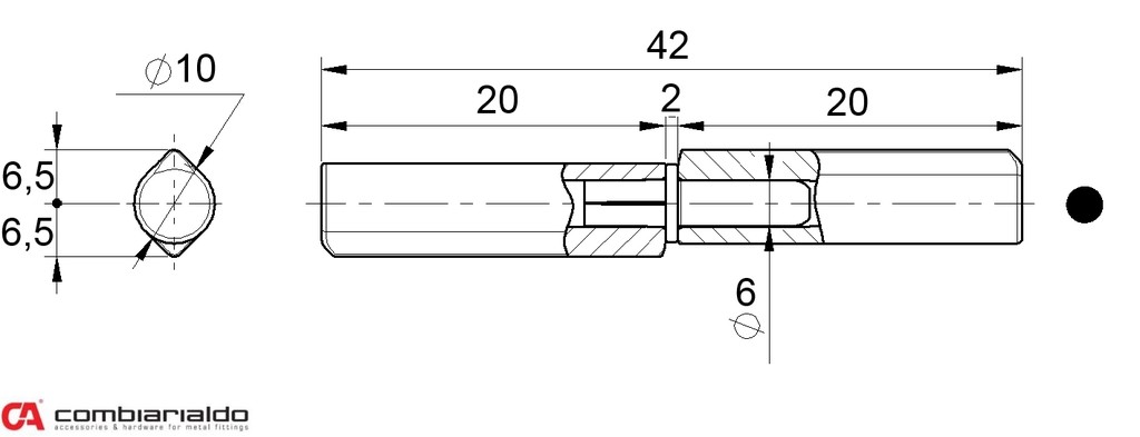 C255/40 pánt dvojdielny 40mm
