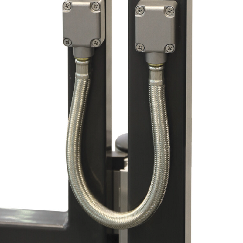 DVK-HD LOCINOX® nerezová chránička pohyblivého kábla odolná voči poškodeniu, vlhkosti a prachu, pre krídlové brány, dĺžka 450mm,vonkajšie fi.16mm, vnútorné fi.9mm