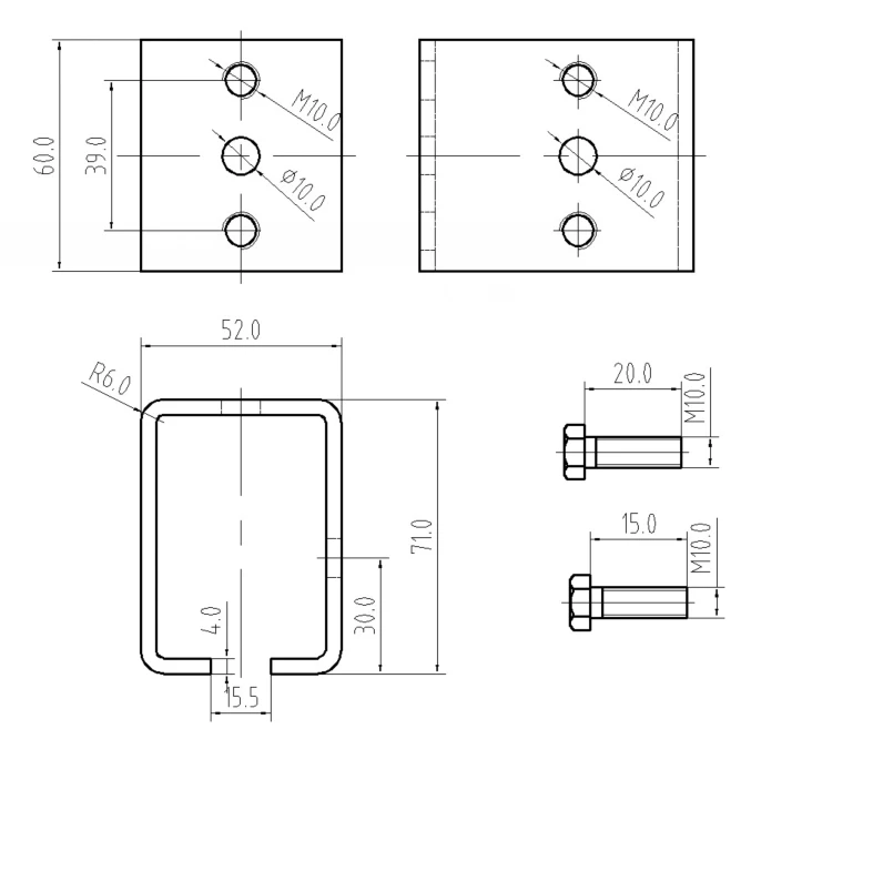 C330M Spojka pre profil C920M závesného systému KVN gate systems
