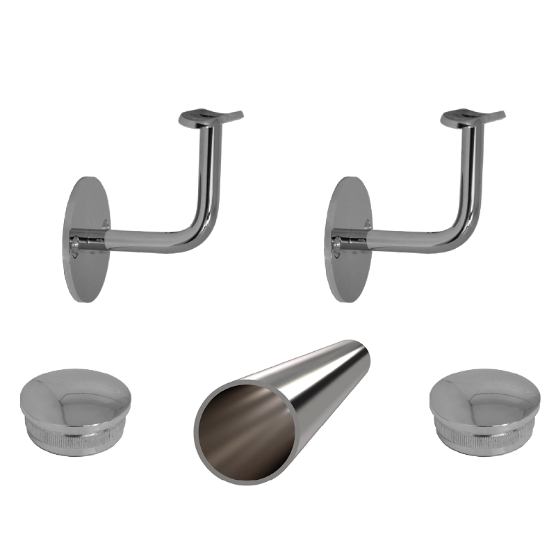 EL1-M350 - 4ks úchyt, madlo ø 42.4mm s ukončením