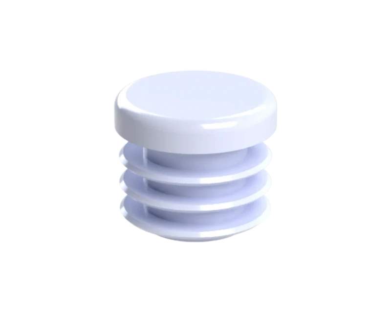 ZO20WHITE Vnútorná krytka guľatá ø 20 mm, plastová, biela