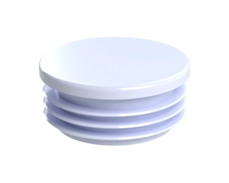 ZO50WHITE Vnútorná krytka guľatá ø 50 mm, plastová, biela