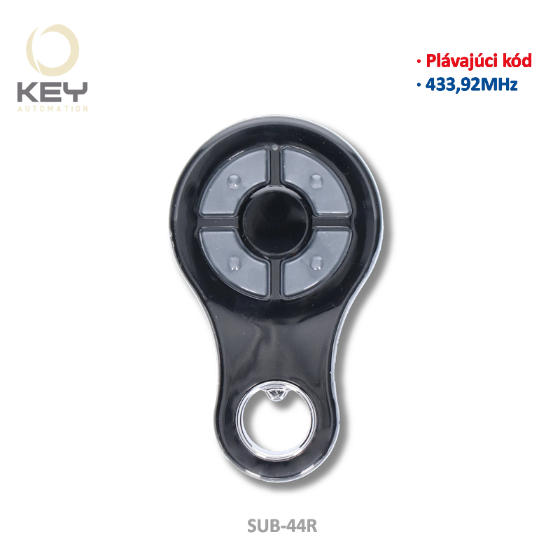 KEY  SUB-44R 433,92 MHz, plávajúci kód, 4-kanálový vysielač, 