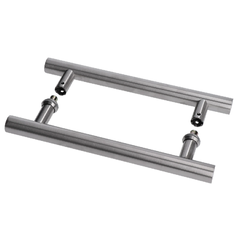 EB1-DM21-B - nerezové madlo na dvere (296mm / ø 25mm), na sklo 8-12mm, brúsená nerez K320 /AISI304