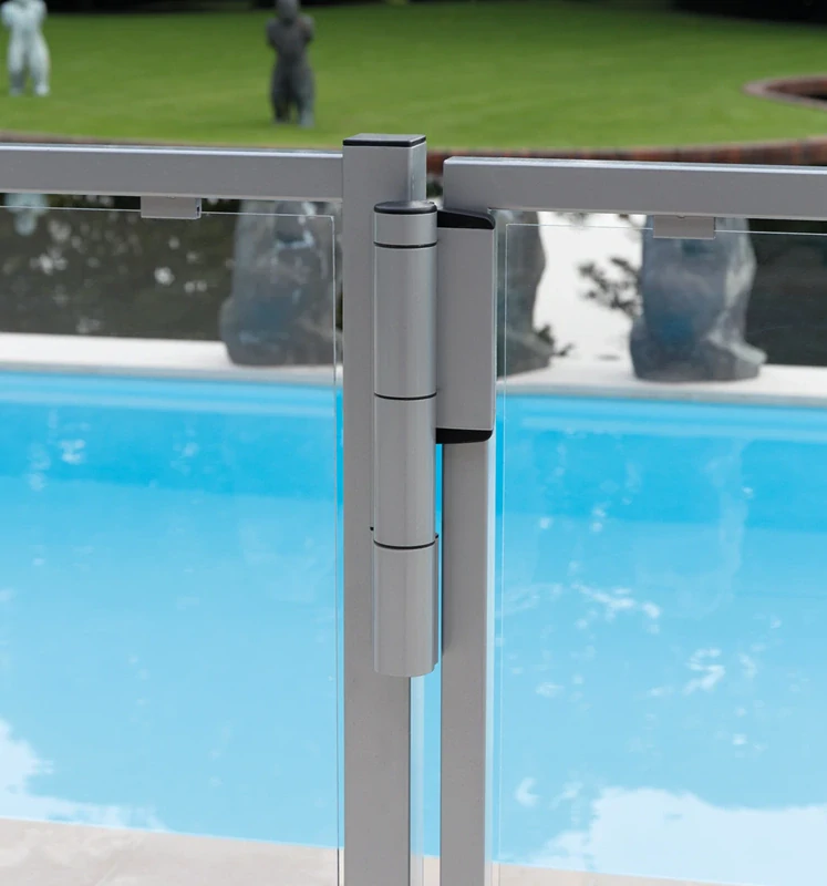 Strieborná - MAMMOTH180 LOCINOX® záves otvárateľný 180°, nastaviteľný 2D, integrovaný hydraulický zatvárač, pre krídlové bránky do 150 kg/ Strieborná 