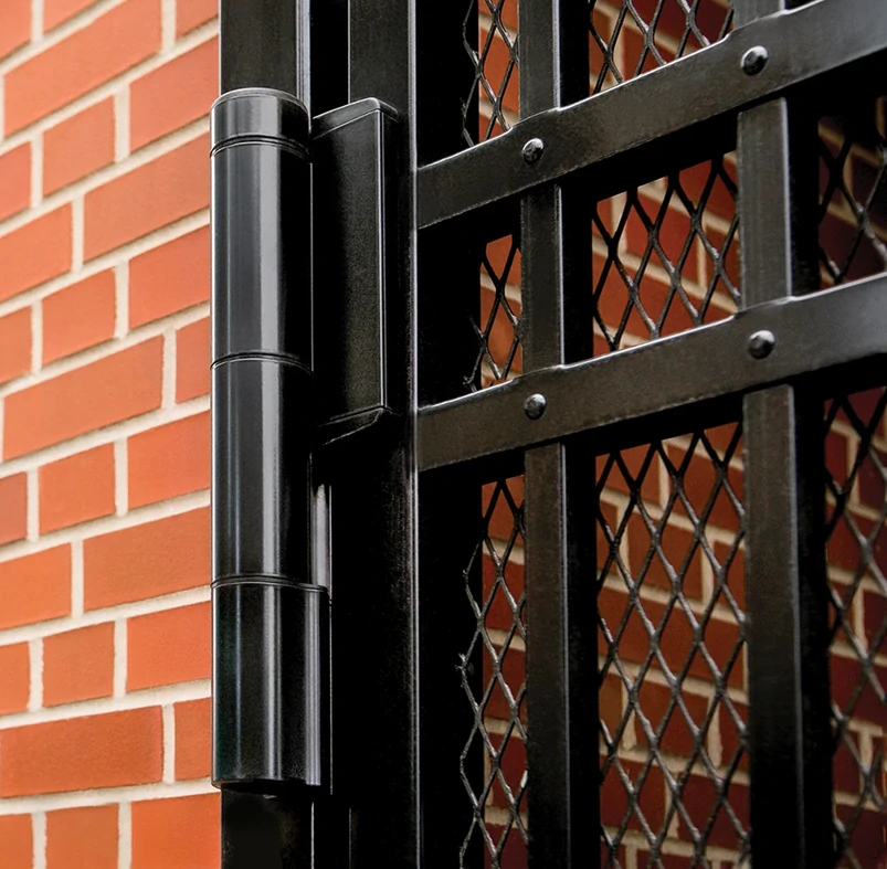 MAMMOTH-HD - Čierna - LOCINOX® záves s integrovaným hydraulickým samozatváračom, otváranie 180°, pre krídlové bránky do 200 kg/ Čierna 