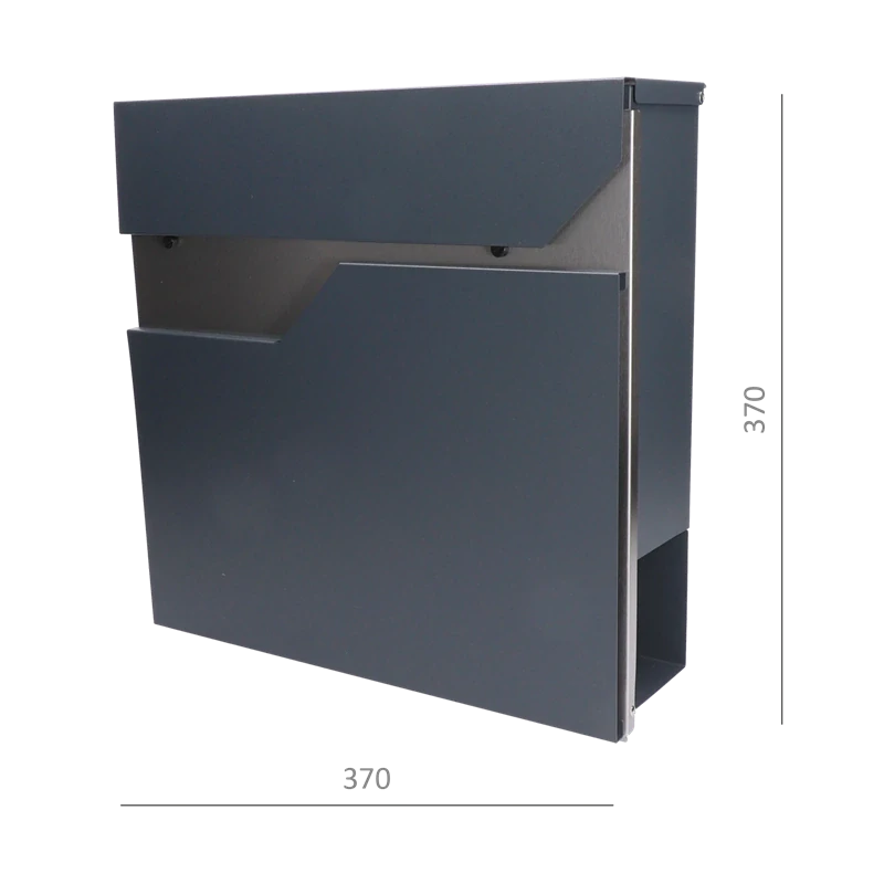 SMA-12 Poštová schránka, A4, nerez AISI410 a pozink, RAL7016