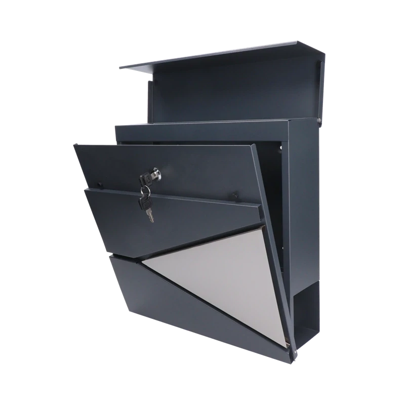 SMA-10 Poštová schránka, A4, nerez AISI410 a pozink, RAL7016