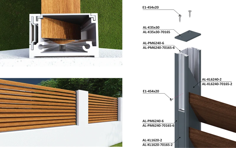 AL-K62x40 Hliníková krytka pre profil AL-PM6240