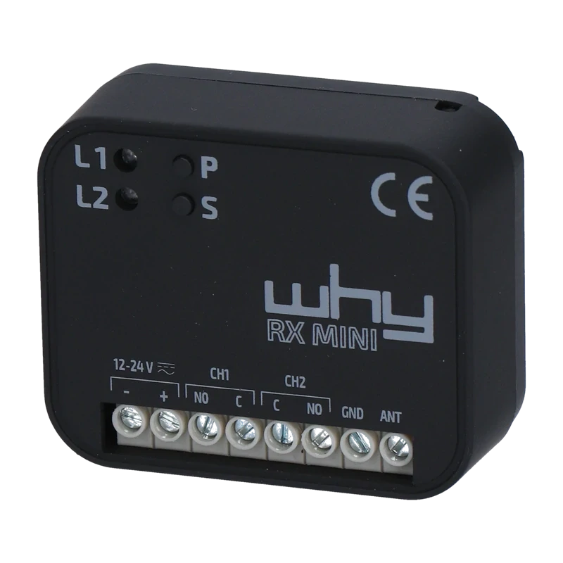 WHY-RXMINI-MM433 Univerzálny príjímač, 433/868 MHz, pevný/plávajúci kód