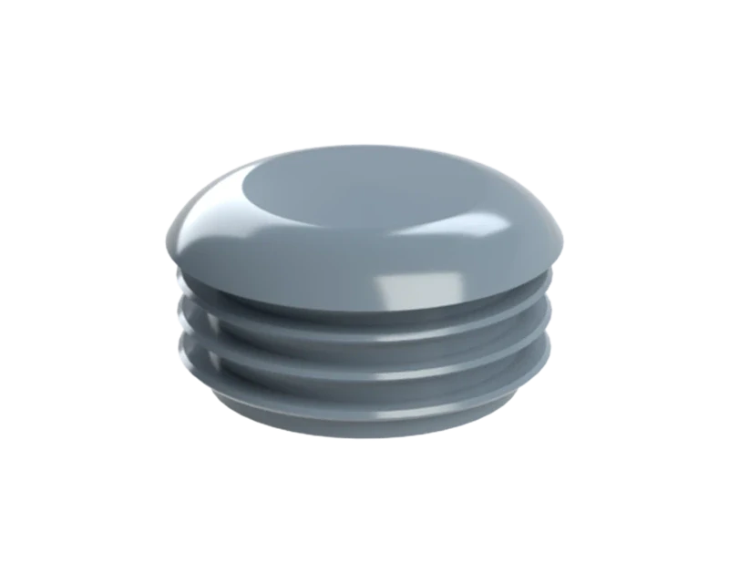 ZOR40GRAY Vnútorná krytka guľatá ø 40 mm, plastová, sivá,