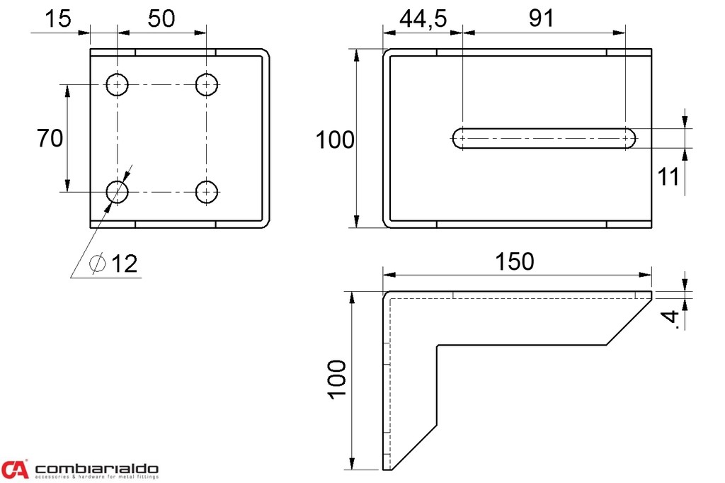 C397 STF  doraz 80x80x150mm, 