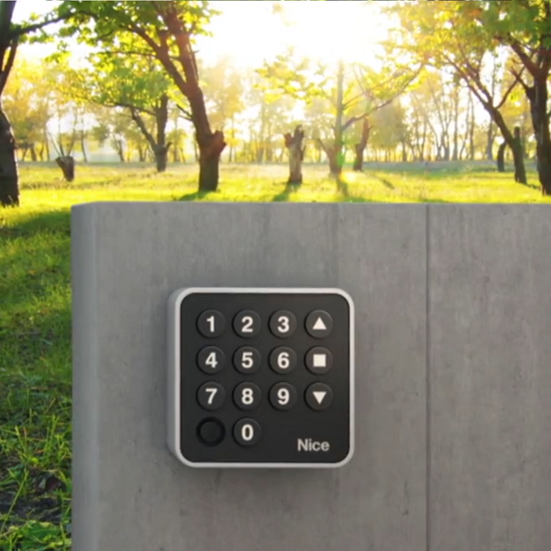 NICE EDS - klávesnica tlačidlová káblová, 2-kanálová, pracuje len s dekóderom MORX, hliníkový korpus