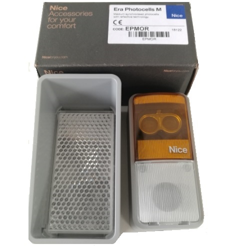 Nice EPMOR reflexné fotobunky, dosah do 15m, 1 pár