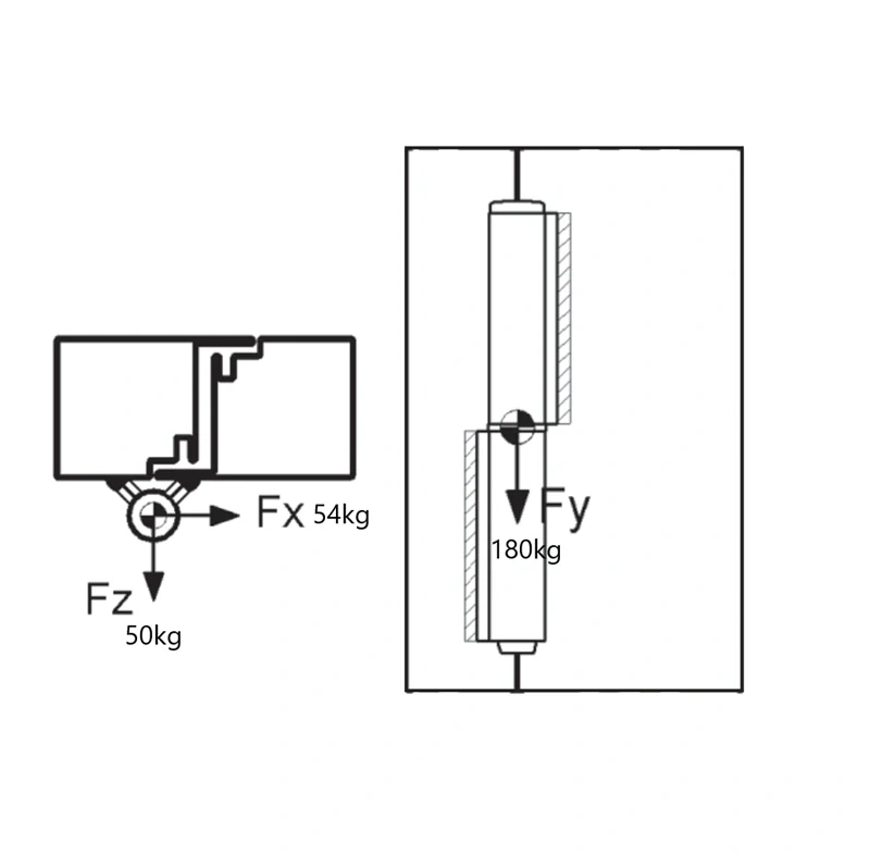 C100/100 pánt dvojdielny 100mm