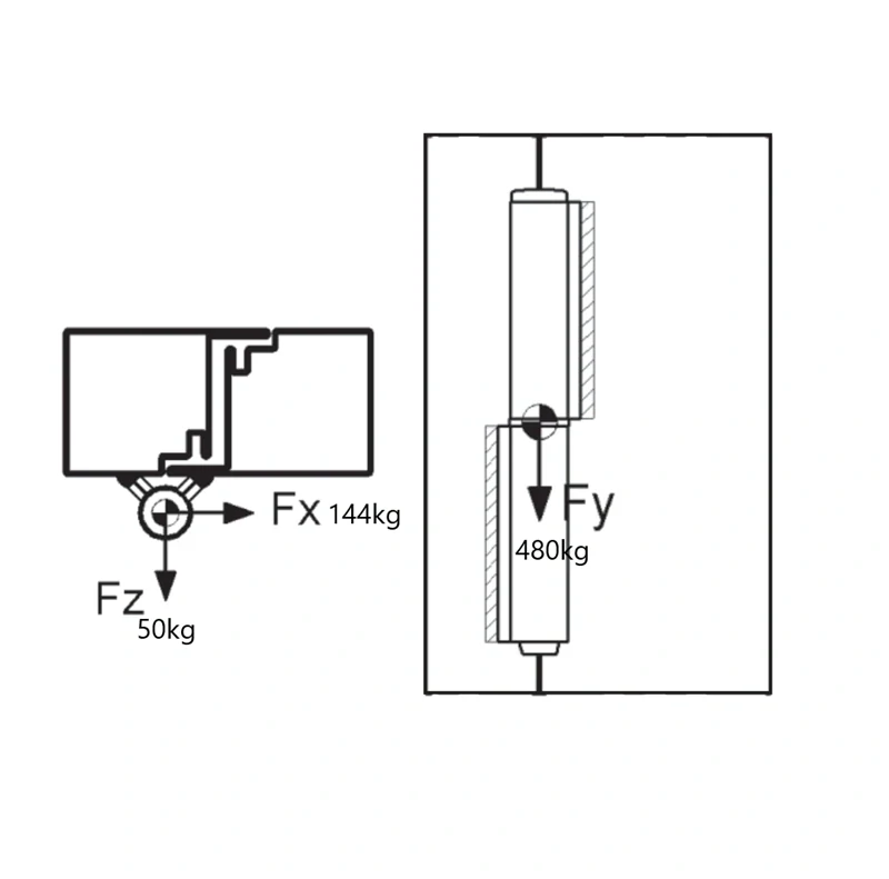 C100/200P pánt dvojdielny 200mm