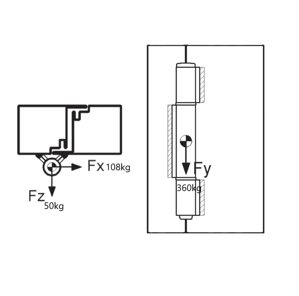 C105/170P pánt trojdielny 170mm