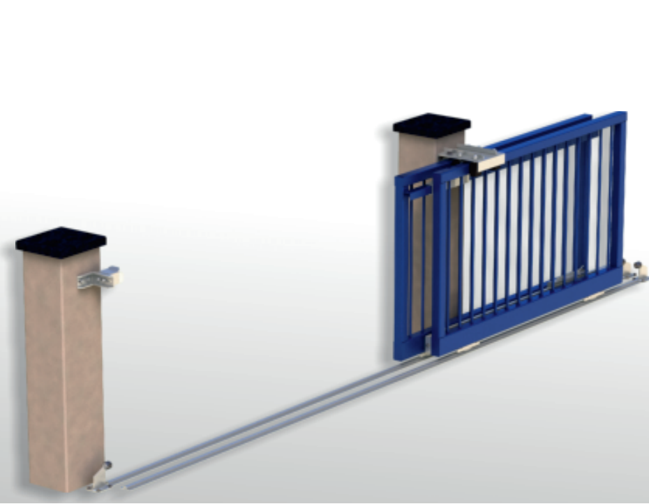 C3000KIT kompletný set pre teleskopickú posuvnú bránu, max. šírka prejazdu 8m, Combi Arialdo