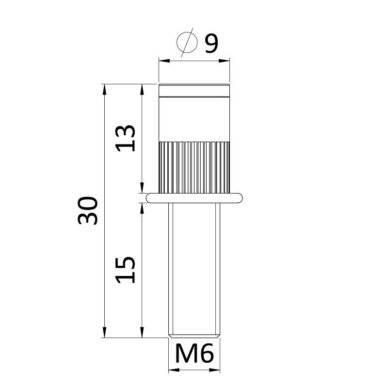 E1-NS5 M5 Nitovacie nerezové skrutky
