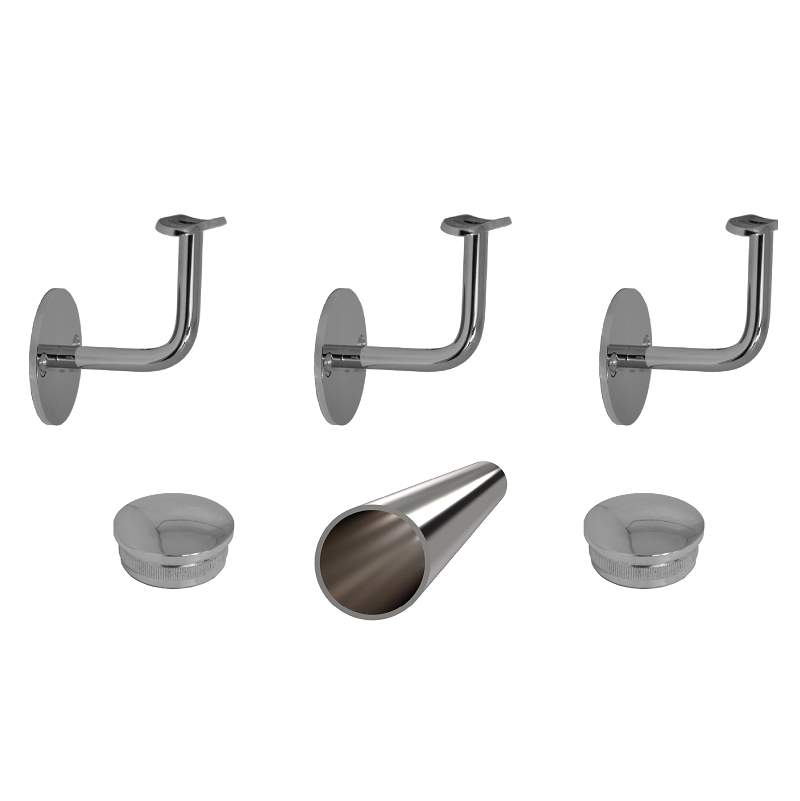 EL1-M350 - 4ks úchyt, madlo ø 42.4mm s ukončením