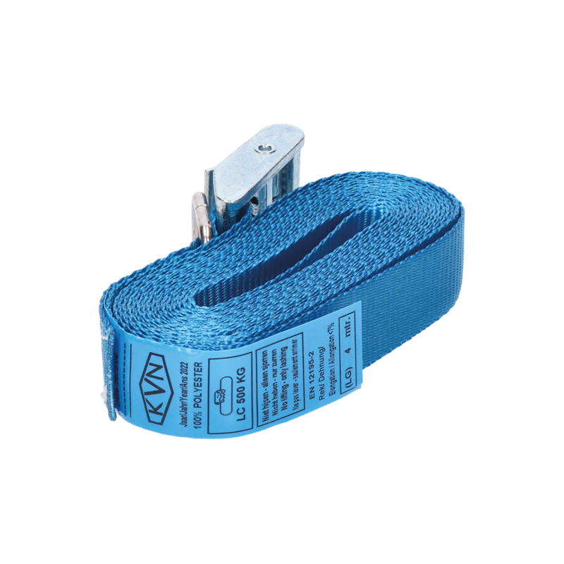 RYCHLOPAS-4m balenie 2X rýchloupínací pás, 4m, 25mm, so sponou a voľným koncom, LC 500 Kg, vyrobený v súlade s normou STN EN 12195-2