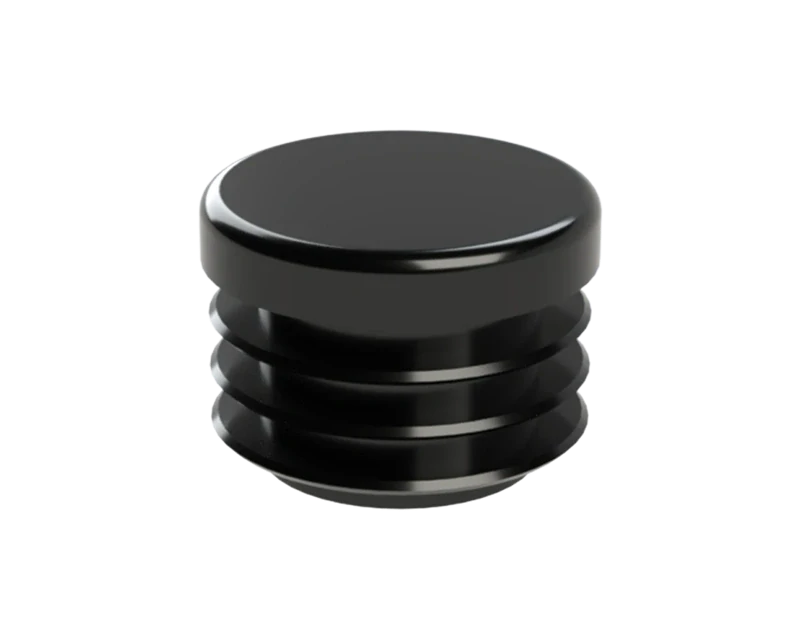 ZO28BLACK Vnútorná krytka guľatá ø 28 mm, plastová, čierna