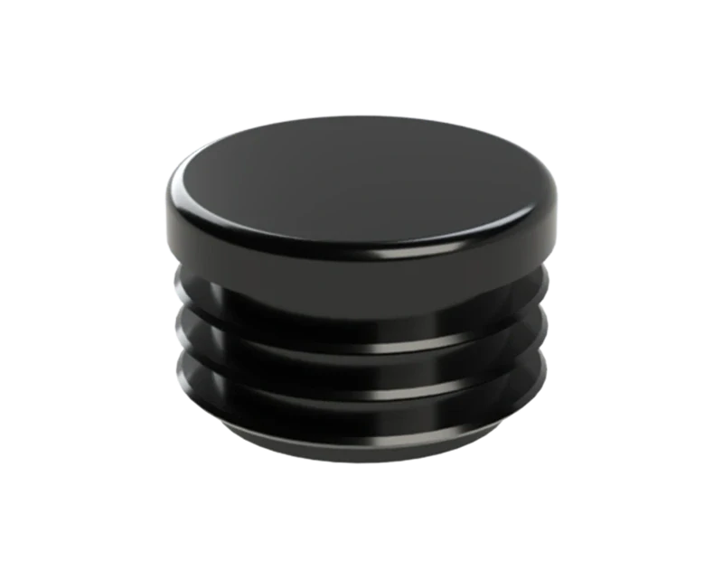 ZO32BLACK Vnútorná krytka guľatá ø 32 mm, plastová, čierna
