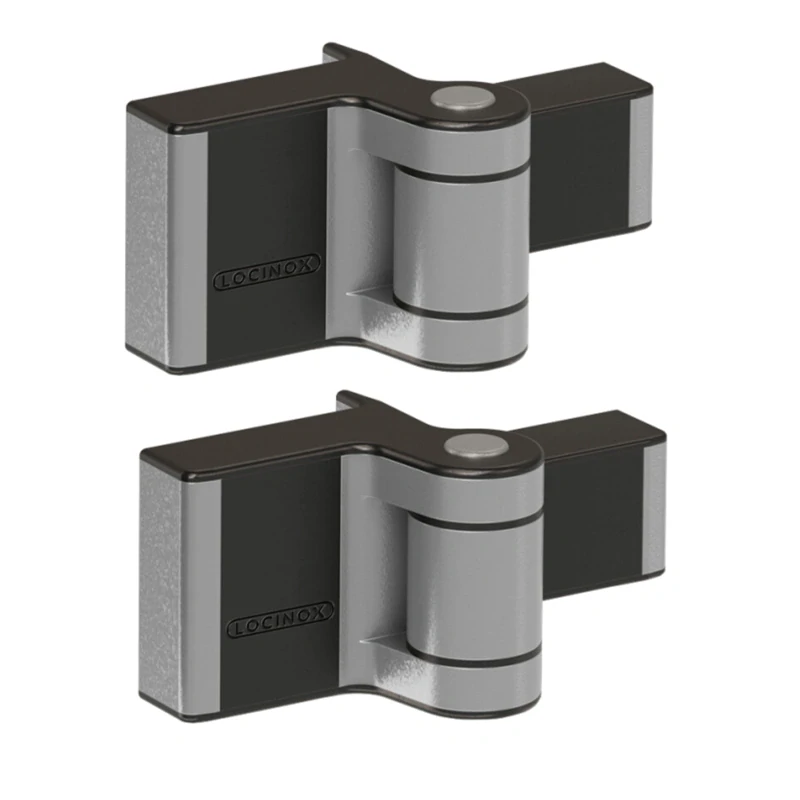  ZILV Strieborná LOCINOX® PUMA záves pre krídlové bránky do 60 kg / 1,0m, otváraterľný do 180°, nastaviteľný 2D