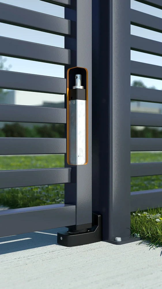 INTERIO - LOCINOX® INTERIO - zabudovaný hydraulický zatvárač pre krídlové brány do 150 kg / 1.5 m, otvárateľný do 125°