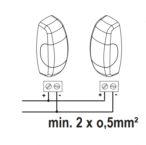 772E LiftMaster fotobunky povrchové, dosah 15m, IP44,