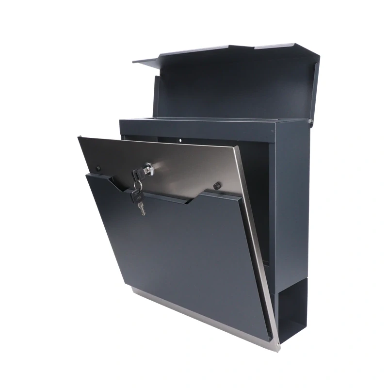 SMA-13 Poštová schránka, A4, nerez AISI410 a pozink, RAL7016