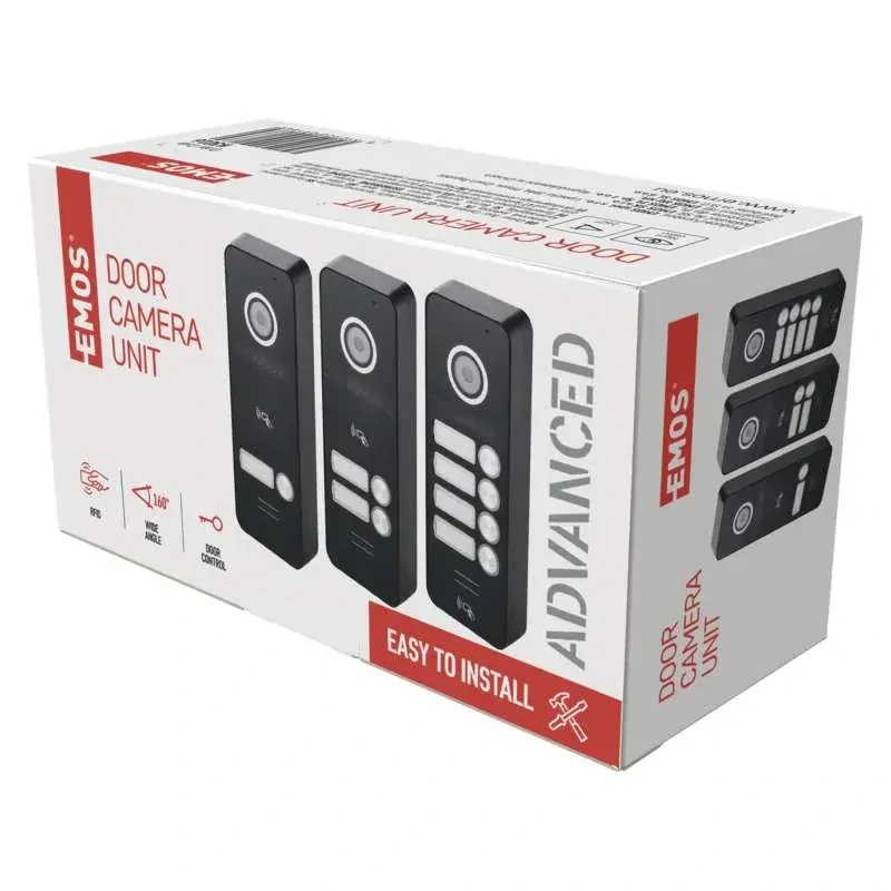 H3018 Farebná dverná kamerová jednotka EM-10AHD RF-4, pre 4 účastníkov