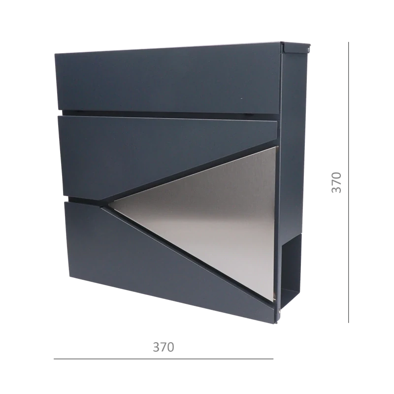 SMA-10 Poštová schránka, A4, nerez AISI410 a pozink, RAL7016