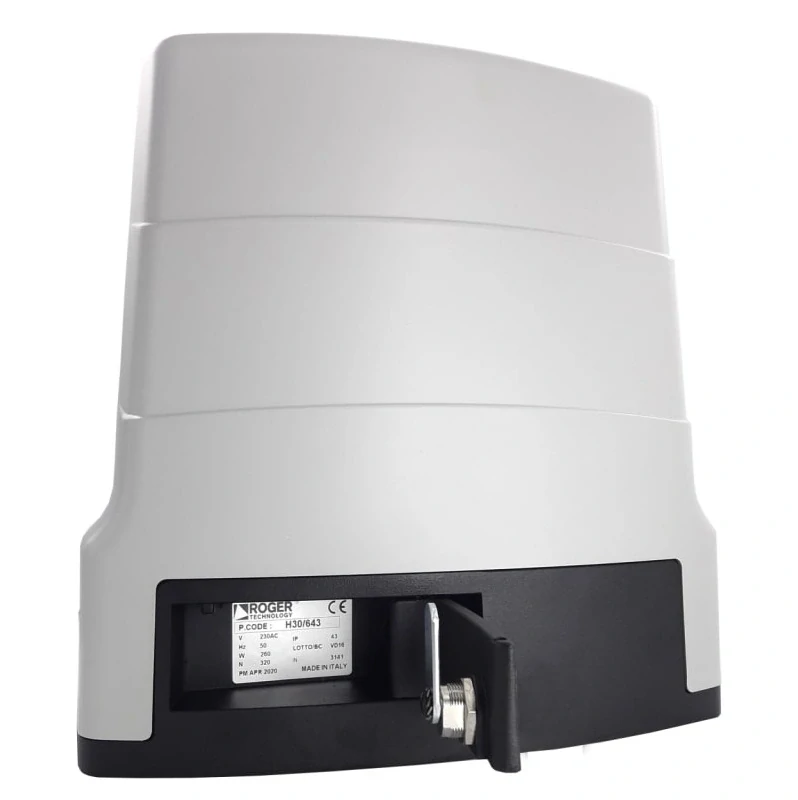 ROGER H30/640 KIT LIGHT pre posuvné brány do 600 kg, mechanický koncový spínač.