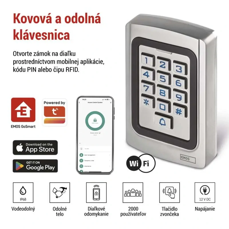 H5023 GoSmart Kódová klávesnica IP-006AX, WiFi