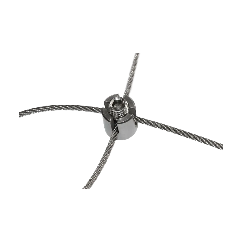 EB1-LVX-M - Úchyt pre nerez lanko ø3-5mm so závitom, brúsená AISI304