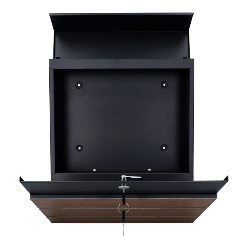 SMA-19 Poštová schránka, max. formát A4, Drevodekor/RAL 7016